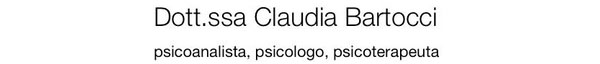 Claudia Bartocci – psicoanalista, psicologo, psicoterapeuta